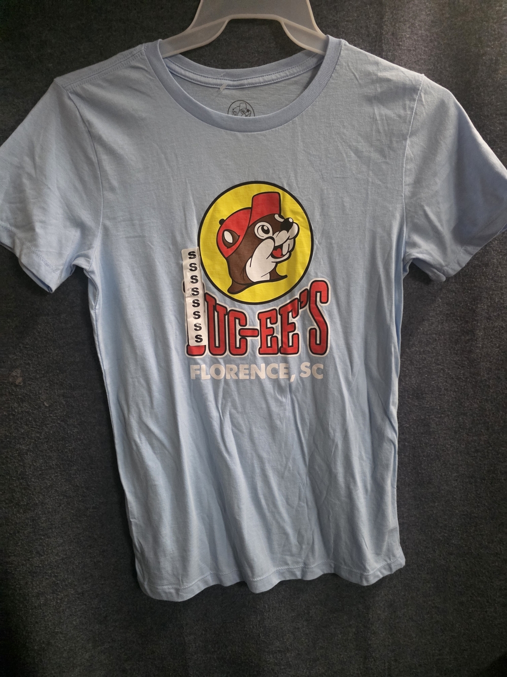 Buc-ee's Florence SC Light Blue Graphic Tee - Women's Short Sleeve - Picture 3 of 4
